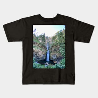 Waterfall and a Bridge Kids T-Shirt